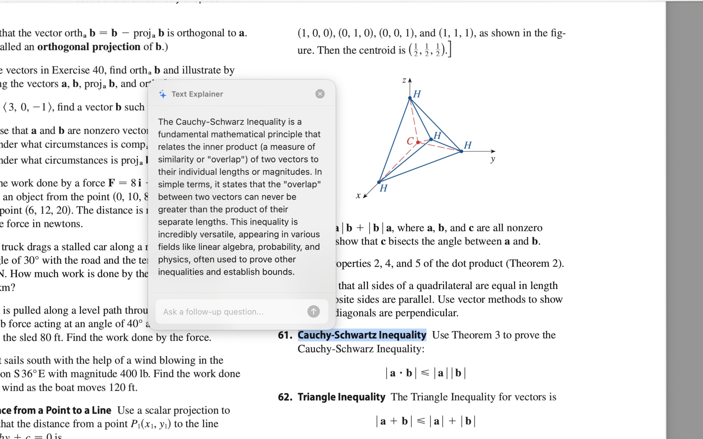 Explaining math from a textbook