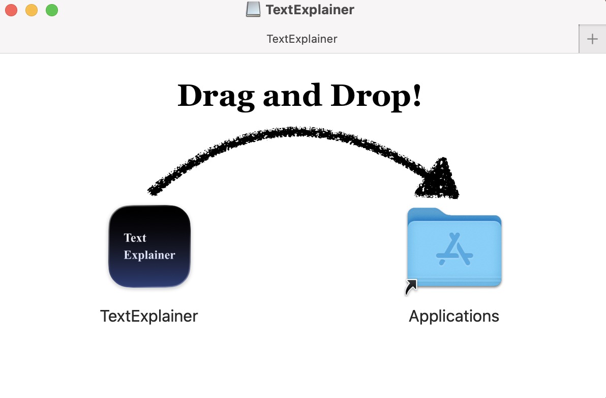 macOS drag and drop installation